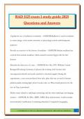 RAD 1125 Bundled Exams 2025&sol;2026 &vert;Questions and Answers &vert;100&percnt; Pass&vert; Current Update
