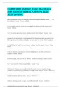 HADM 6100 Midterm Exam Questions with Correct Verified Answers 2025-2026 Version&period;