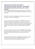 PetSmart Pet Care Basics Exam 2023 &sol; Comprehension Practice Questions &sol; Study Guide Newest Actual Questions & Answers &lpar;A&plus; Guide Solution&rpar;