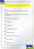 intro to anatomy and physiology- Unitek College  Questions  and  Verified Answers
