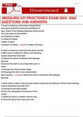 MEDSURG ATI PROCTORED EXAM 2025 -2026  QUESTIONS AND ANSWERS  