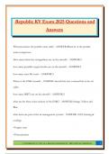Republic KV Exam 2025 Questions and Answers