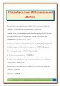 FFA parli pro Exam 2025 Questions and Answers