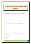 parli pro Exam 2025 Questions and Answers