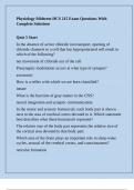 Physiology Midterm HCS 215 Exam Questions With Complete Solutions