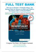 Test Bank for Pathophysiology 9th Edition by McCance and Huether&comma; all Chapters Covered &lpar;NEWEST 2025&rpar;
