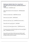Washington Esthetics State Test &sol; Actual Exam Questions and Correct Answers &lpar;Verified Answers&rpar; A Grade