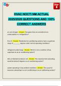 HVAC NOCTI NM ACTUAL 2025&sol;2026 QUESTIONS AND 100&percnt; CORRECT ANSWERS