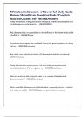 NY state esthetics exam 1&sol; Newest Full Study Guide Review &sol; Actual Exam Questions Bank &sol; Complete Accurate Quizzes with Verified Answers