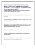 SOUTH CAROLINA ESTHETICIAN STATE BOARD EXAM &sol; STUDY GUIDE REVIEW &sol; ACTUAL EXAM QUESTIONS BANK &sol; COMPLETE ACCURATE QUIZZES WITH VERIFIED ANSWERS 