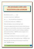 PSY 219 EXAM 1 CHP 4 2025 QUESTIONS AND ANSWERS
