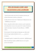 PSY 219 EXAM 1 CHP 1 2025 QUESTIONS AND ANSWERS
