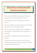 PSY 219 Exam 1 Study Guide 2025 Questions and Answers