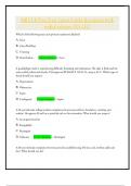 Advanced Medical Life Support &lpar;AMLS&rpar; 8 Post Test Latest Guide Questions