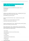KINE 433 Final Exam Questions And All Correct Answers&period;