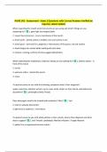 NURS 142 - Assessment - Exam 2 Questions with Correct Answers Verified by  Experts&vert; Latest Update 