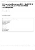 EMS Instructor&sol;Coordinator EXAM&comma; QUESTIONS WITH ACCURATE ANSWERS &vert; MULTIPLE CHOICES &vert;2025&excl;&excl;