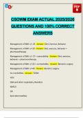 CSOWM EXAM ACTUAL 2025&sol;2026 QUESTIONS AND 100&percnt; CORRECT ANSWERS