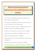 Nursing Home Administrator Bundled Exams 2025&sol;2026 &vert;Questions and Answers &vert;100&percnt; Pass&vert; Current Update