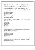 HCS 212-Human Anatomy Chapter 6 The Skeletal System&colon; Axial Division Questions With Complete Solutions