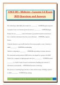 CSCI 103 - Midterm - Lessons 1-6 Exam 2025 Questions and Answers