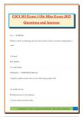CSCI 103 Exam 1 Ole Miss Exam 2025 Questions and Answers