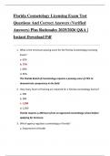Florida Cosmetology Licensing Exam Test  Questions And Correct Answers &lpar;Verified  Answers&rpar; Plus Rationales 2025&sol;2026 Q&A &vert;  Instant Download Pdf