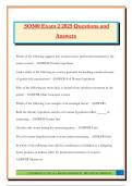 SO300 Exam 2 2025 Questions and Answers