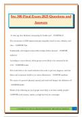 Soc 300 Final Exam 2025 Questions and Answers