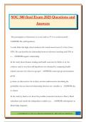 SOC 300 Bundled Exams 2025&sol;2026 &vert;Questions and Answers &vert;100&percnt; Pass&vert; Current Update
