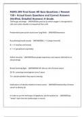 NURS 209 Final Exam All Quiz Questions &sol; Newest 150&plus; Actual Exam Questions and Correct Answers &lpar;Verified&comma; Detailed Answers&rpar; A Grade&period;