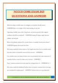 NCCCO CORE EXAM 2025 QUESTIONS AND ANSWERS