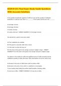 ECON B-251 Final Exam Study Guide Questions With Accurate Solutions