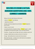 GCU BIO-210 EXAM 2 ACTUAL 2025&sol;2026 QUESTIONS AND 100&percnt; CORRECT ANSWERS