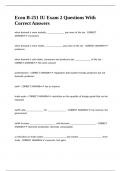 Econ B-251 IU Exam 2 Questions With Correct Answers&period;