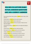 PACKAGE DEAL&colon;&colon;&colon; GCU BIO 210 EXAMS 2025&sol;2026 Q&A 100&percnt; PASS