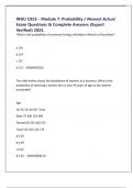 WGU C955 - Module 7&colon; Probability &sol; Newest Actual Exam Questions & Complete Answers &lpar;Expert Verified&rpar; 2025&period;