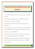 GCAP Book Exam 2025 Questions and Answers