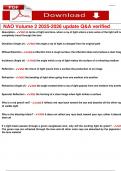 NAO Volume 2 2025-2026 update Q&A verified 