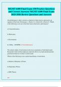 MGMT 6100 Final Exam 150 Practice Questions  and Correct Answers&sol; MGMT 6100 Final Exam  2025-2026 Review Questions and Answers