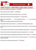 NAO Volume 1&comma;2 &comma;3 and 4&ndash; questions and answers  2025-2026 update  complete set