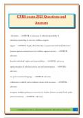 CPRS exam 2025 Questions and Answers