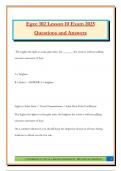 Egee 102 Lesson 10 Exam 2025 Questions and Answers