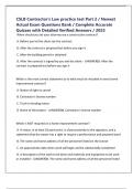 CSLB Contractor's Law practice test Part 2 &sol; Newest Actual Exam Questions Bank &sol; Complete Accurate Quizzes with Detailed Verified Answers &sol; 2025