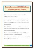 Lenovo Resources &lpar;RWSW202&rpar; Exam 2025 Questions and Answers