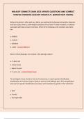 MB ASCP CONNECT EXAM 2025 UPDATE QUESTIONS AND CORRECT  VERIFIED ANSWERS ALREADY GRADED A&plus; &lpar;BRAND NEW VISION&rpar;