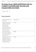 PA Notary Exam &lpar;2025&rpar; QUESTIONS AND ALL CORRECT ANSWERS 100&percnt; SOLVED AND GUARANTEED SUCCESS&excl;&excl;