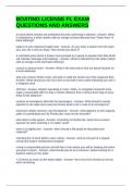 BOATING LICENSE FL EXAM QUESTIONS AND ANSWERS