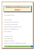 MA400 Exam &num;2 2025 Questions and Answers