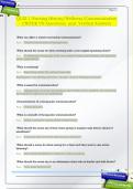 QUIZ 1 Nursing History&sol;Wellness&sol;Communication  UNITEK VN Questions  and  Verified Answers 